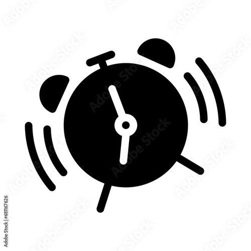 Ringing alarm clock icon