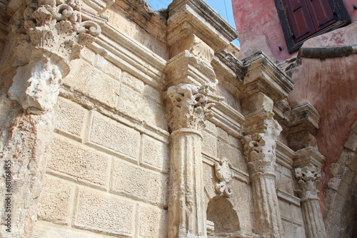 rimondi fountain in rethymno in crete in greece photo