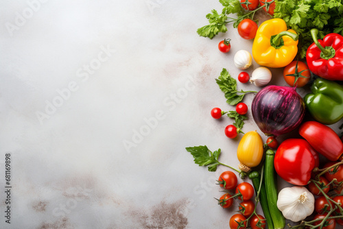 fresh vegetables on a wooden background © CREAM 2.0