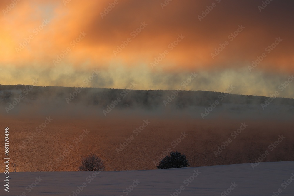 Fototapeta premium sunrise in the mountains