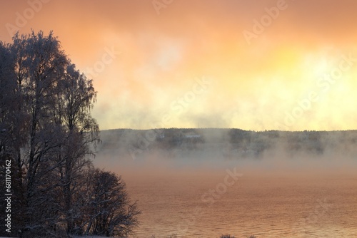 Fototapeta Naklejka Na Ścianę i Meble -  mist over the river