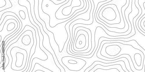 Abstract background of the topographic contours map with geographic line map .white wave paper curved reliefs abstract background .vector illustration of topographic line contour map design .