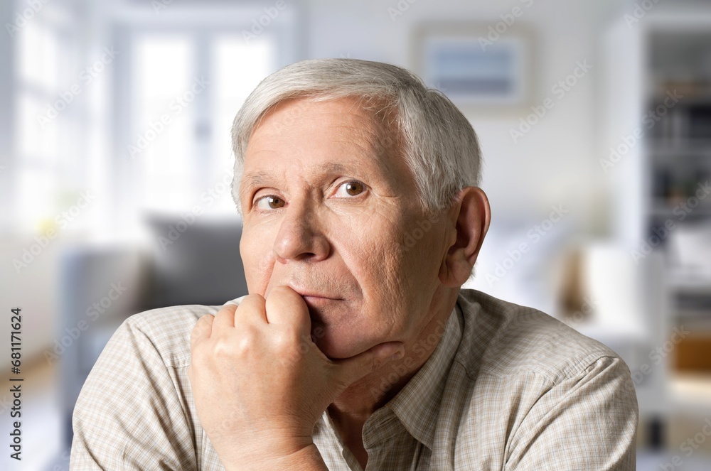 Old elderly man suffer from degeneration, Old elderly man suffer from degeneration,