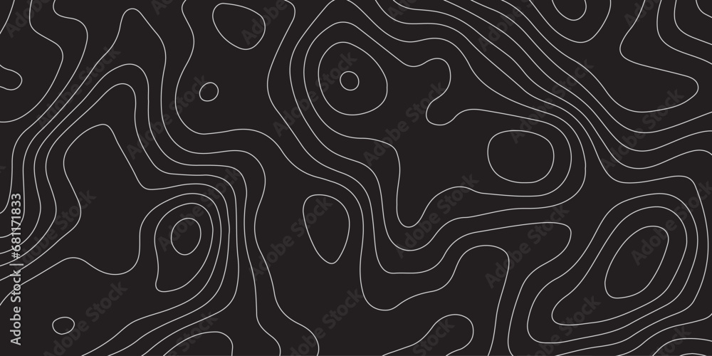 Abstract background of the topographic contours map with geographic line map .Imitation of a geographical mountain reliefs background .vector illustration of topographic line contour map design . Abstract background of the topographic contours map with geographic line map .Imitation of a geographical mountain reliefs background .vector illustration of topographic line contour map design .