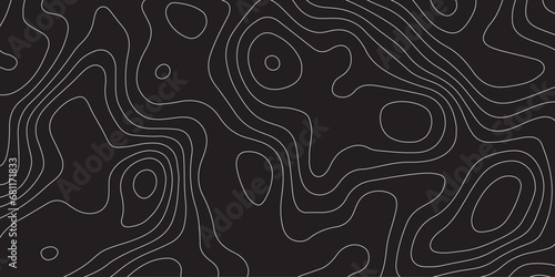 Abstract background of the topographic contours map with geographic line map .Imitation of a geographical mountain reliefs background .vector illustration of topographic line contour map design .
