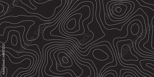 Abstract background of the topographic contours map with geographic line map .Imitation of a geographical mountain reliefs background .vector illustration of topographic line contour map design .