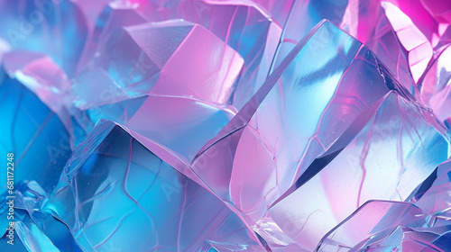 Gros plan, zoom sur des minéraux. Cristal, pierre de couleur rose et bleu. Matériau. Pour conception et création graphique. photo