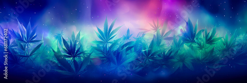 Cannabis Blätter. generiert mit KI
