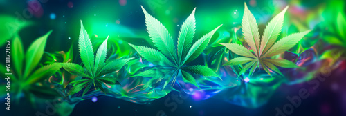 Cannabis Blätter, generiert mit KI
