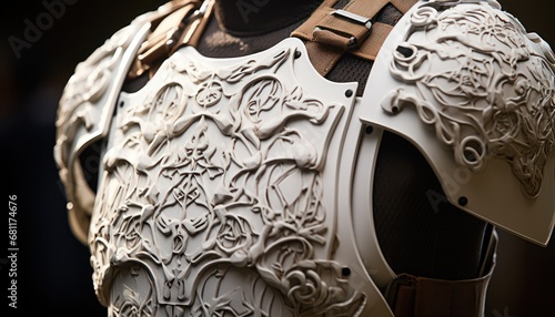 Close-Up of a Helmet on a Mannequin
