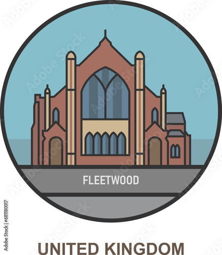 Wallpaper Mural Fleetwood. Cities and towns in United Kingdom Torontodigital.ca