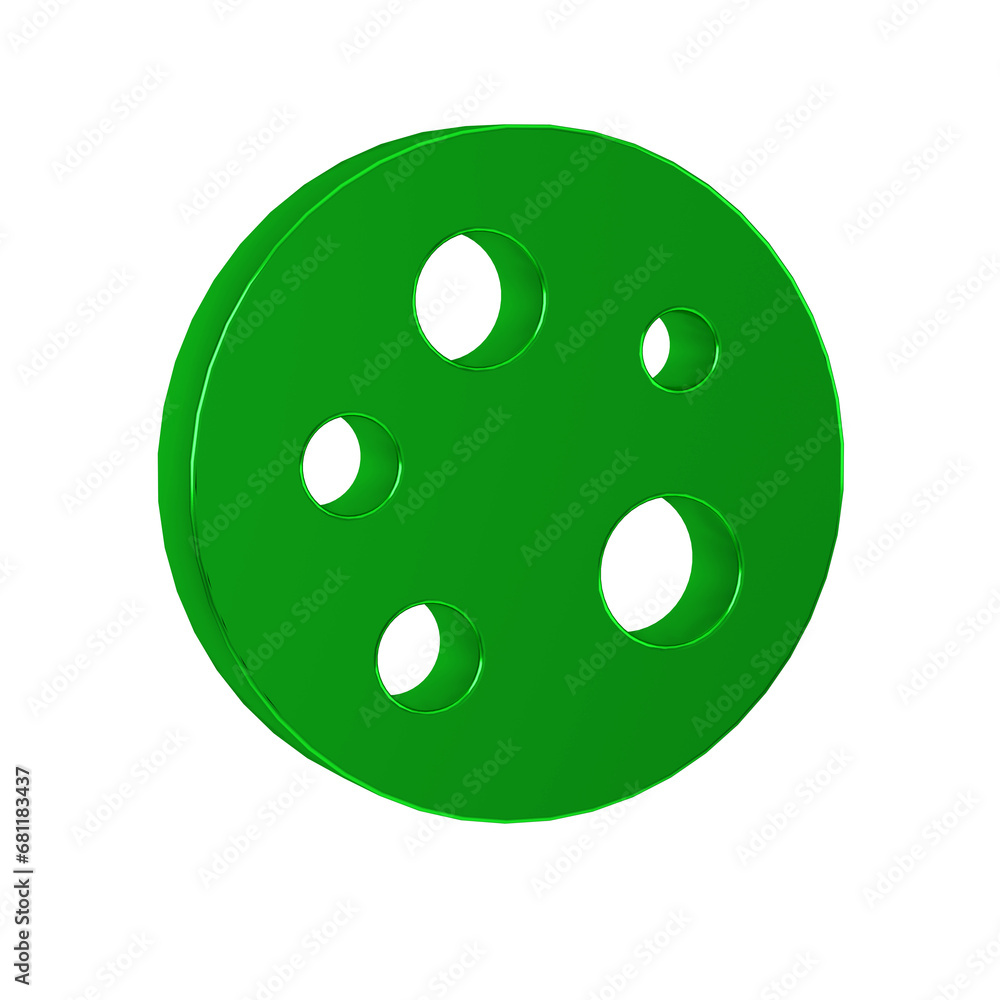 Green Moon icon isolated on transparent background. Green Moon icon isolated on transparent background.