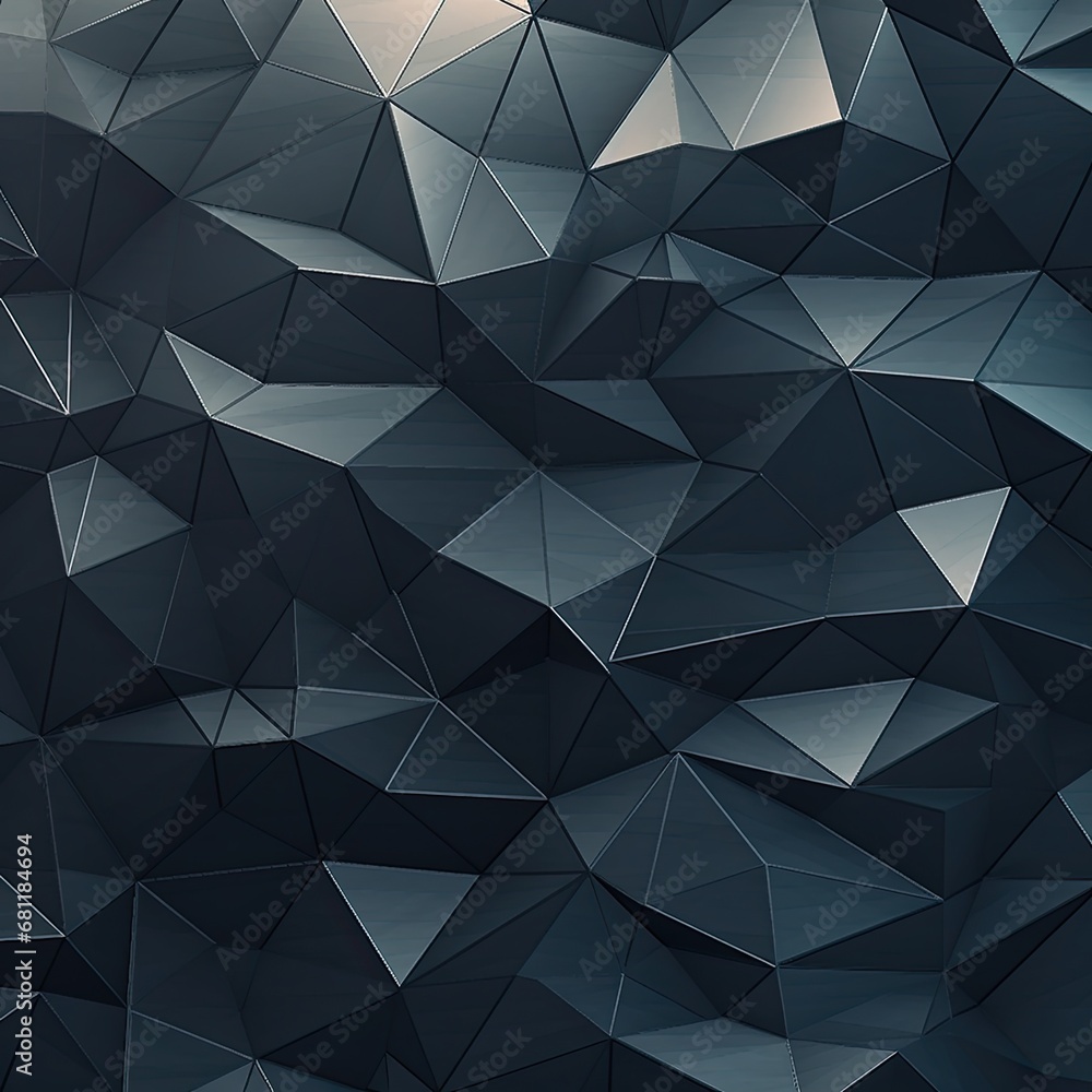 Obraz premium Geometric Abstract Design: Circle, Triangle, and Polygon Shapes