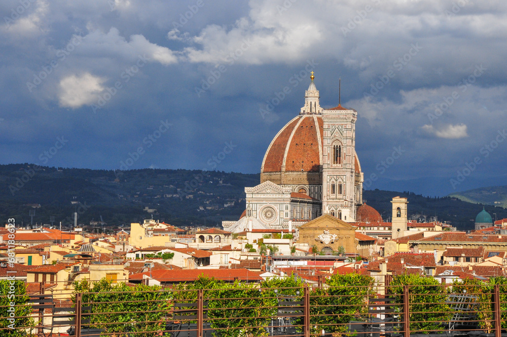 Florence Cathedral (Duomo) at city center.