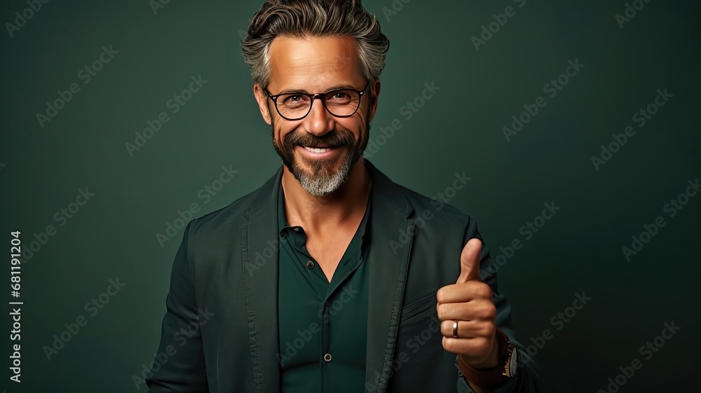 Confident Middle-Aged Man with a Positive Smile, Pointing to Success on an Empty Background. Conceptualizing Ideas and Achieving Success
Confident Middle-Aged Man with a Positive Smile, Pointing to Success on an Empty Background. Conceptualizing Ideas and Achieving Success