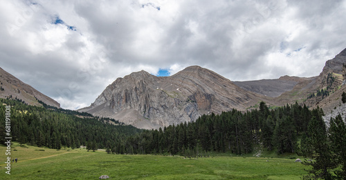 Route Ibon de plan views. trekking pyrenees Spain