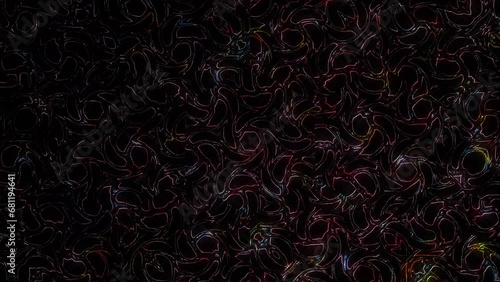 Wallpaper Mural Abstract background moving stripes and flashing with shining light dots. Animation with circles	 Torontodigital.ca