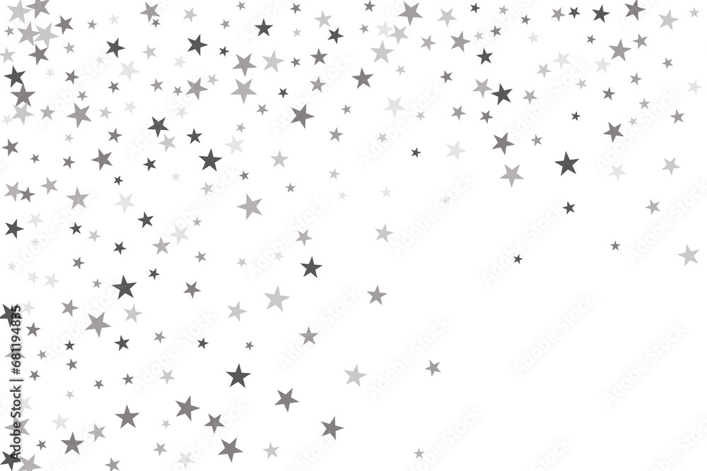 Star confetti. Silver casual confetti background. Bright design pattern. Star confetti. Silver casual confetti background. Bright design pattern.