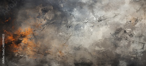 Abstract Painting in Shades of Grey with Textures and Brushstrokes © DigitalMuse