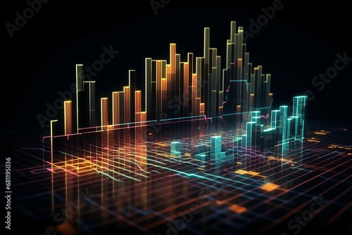 Data Analysis Graph Background