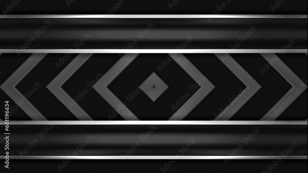 Loop Metallic Pattern This stock motion graphic video of 4K Black Metallic Pattern with ...