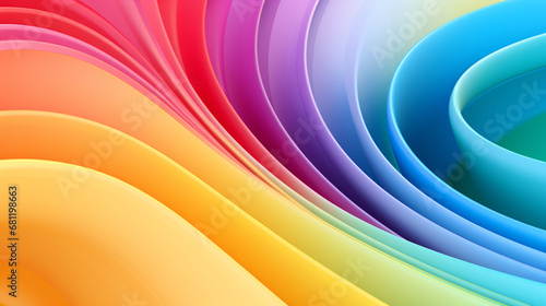 Abstract beautiful colorful background with delicate curve gradient lines