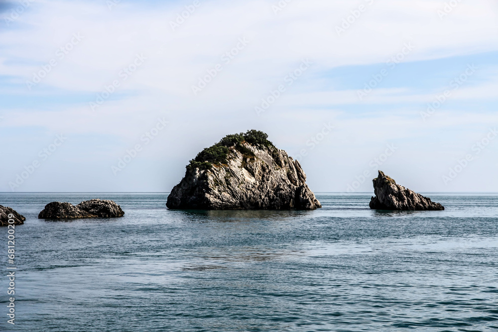 Sea stones. Sea landscape. HDR Image (High Dynamic Range).