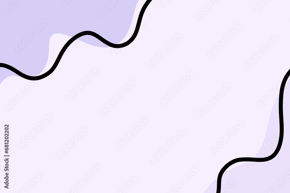 Abstract purple background with black wavy lines. Illustration for your design, simple style Abstract purple background with black wavy lines. Illustration for your design, simple style