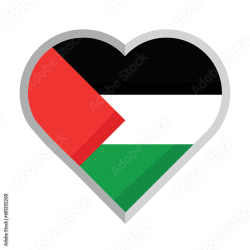 Free Download palestine save palestinian flag heart - GFXLoad