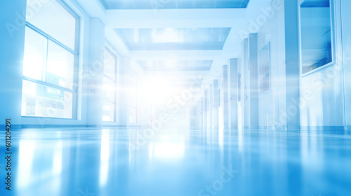 Abstract medical, Blurred interior of hospita background.