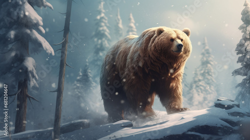 Bear in the forest 