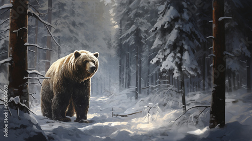 Bear in the forest 