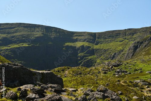 Coumshingaun Corrie Lake and the surrounding of Comeragh Mountains