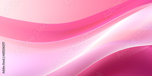 Abstract smooth white wave on pink background 