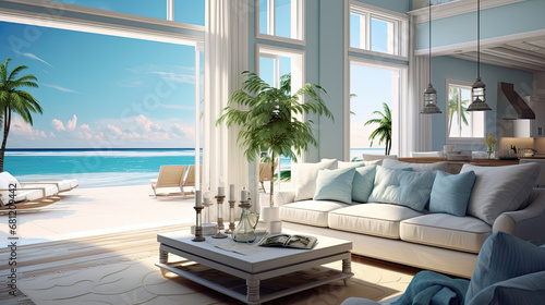home interior design of modern living room. © Cedric