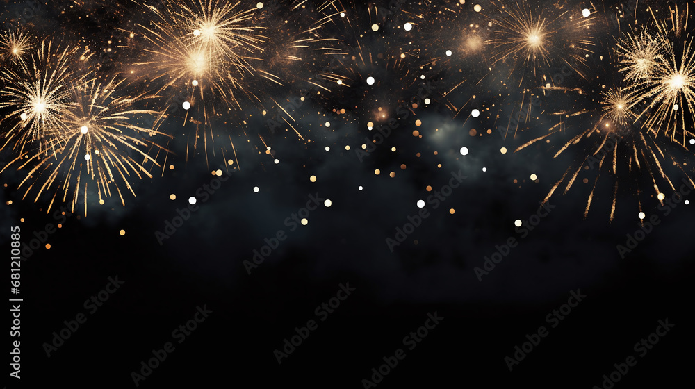Obraz premium fireworks in the night sky