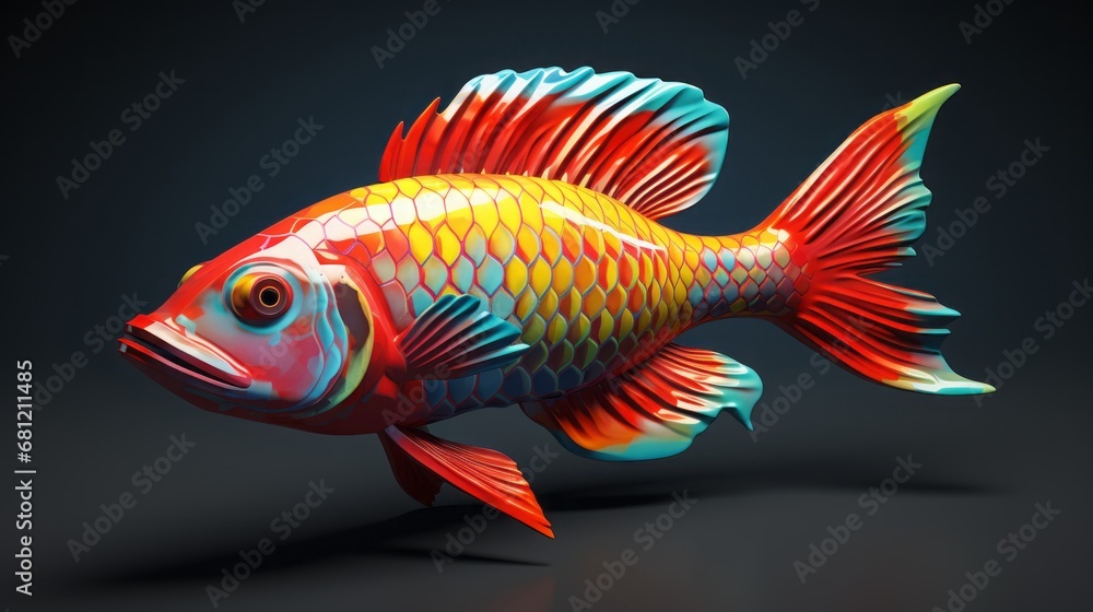 cartoon fish. cartoon fish.