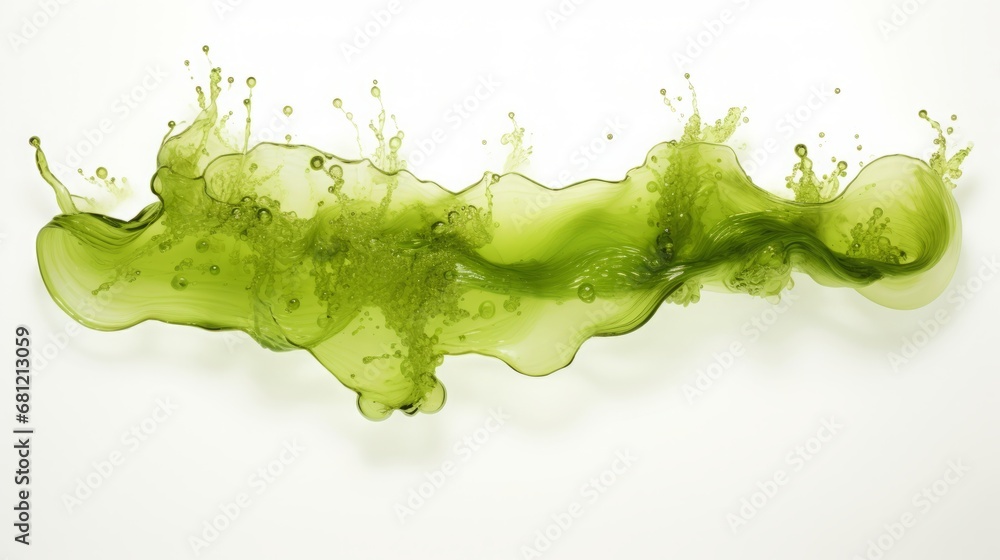 sea green algae on white background isolated. sea green algae on white background isolated.