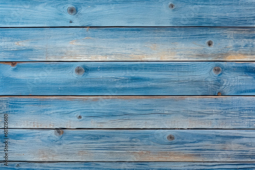 Weathered blue wooden planks line up to create a textured background, showcasing the rustic charm of distressed wood with a vintage feel. photo