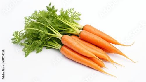 bunch of carrots on a white background.
