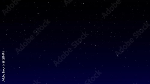 Stars sparkling In the night sky background loop/ 4k animation of an abstract space background photo