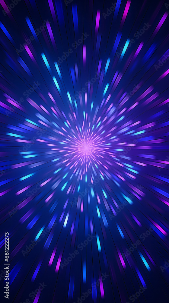 A pattern of purple and blue triangles forming a starburst A pattern of purple and blue triangles forming a starburst