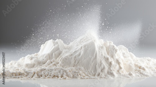 flour on the table.