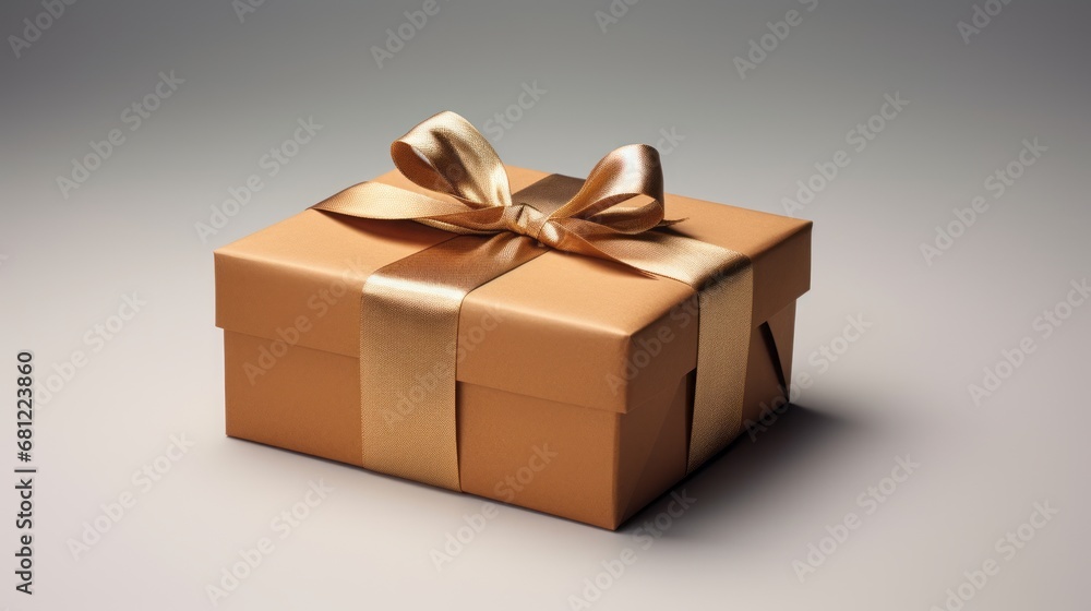 holiday gift box with ribbon. holiday gift box with ribbon.