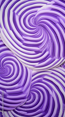 A pattern of lavender and white circles forming a spiral