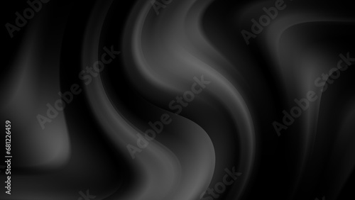 4k abstract dark background. Movement of black and gray waves. It resembles smoke. Stylish minimalistic background
