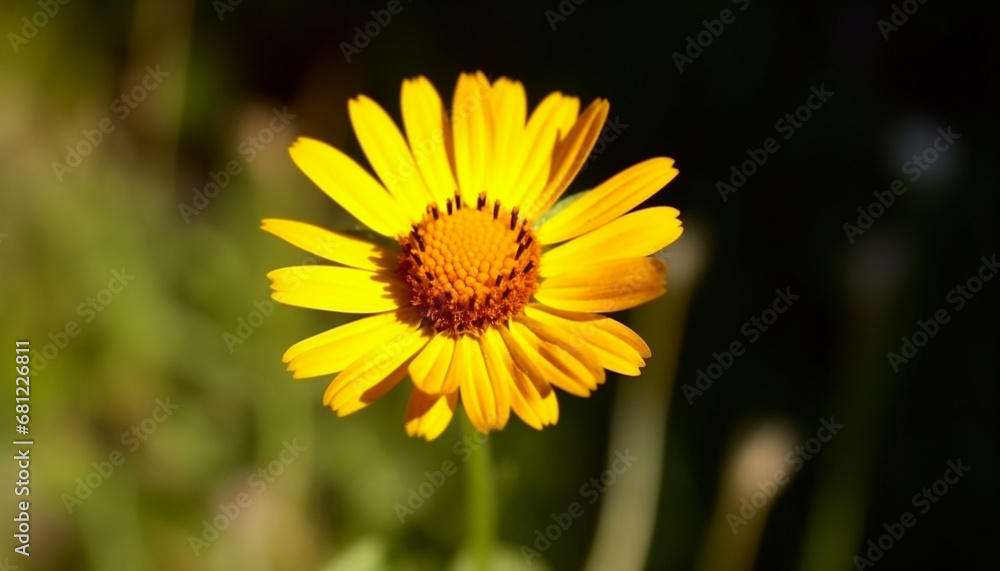 Vibrant yellow sunflower blossoms in a fresh green meadow generated by AI Vibrant yellow sunflower blossoms in a fresh green meadow generated by AI