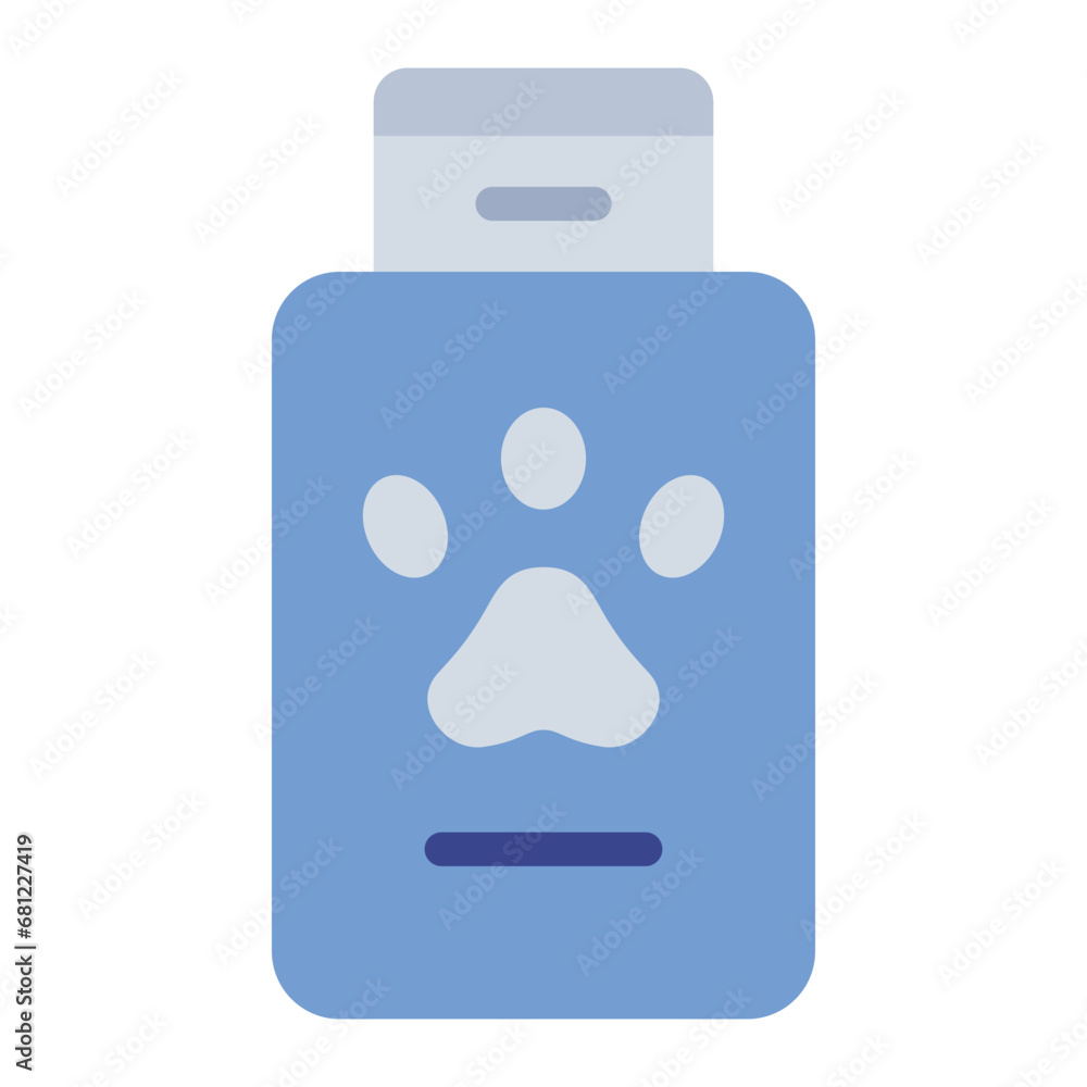 Animal Shampoo colorful flat icon Animal Shampoo colorful flat icon