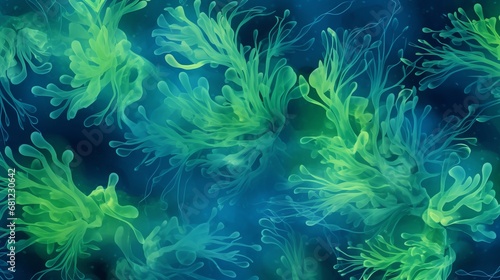 background algae underwater world.