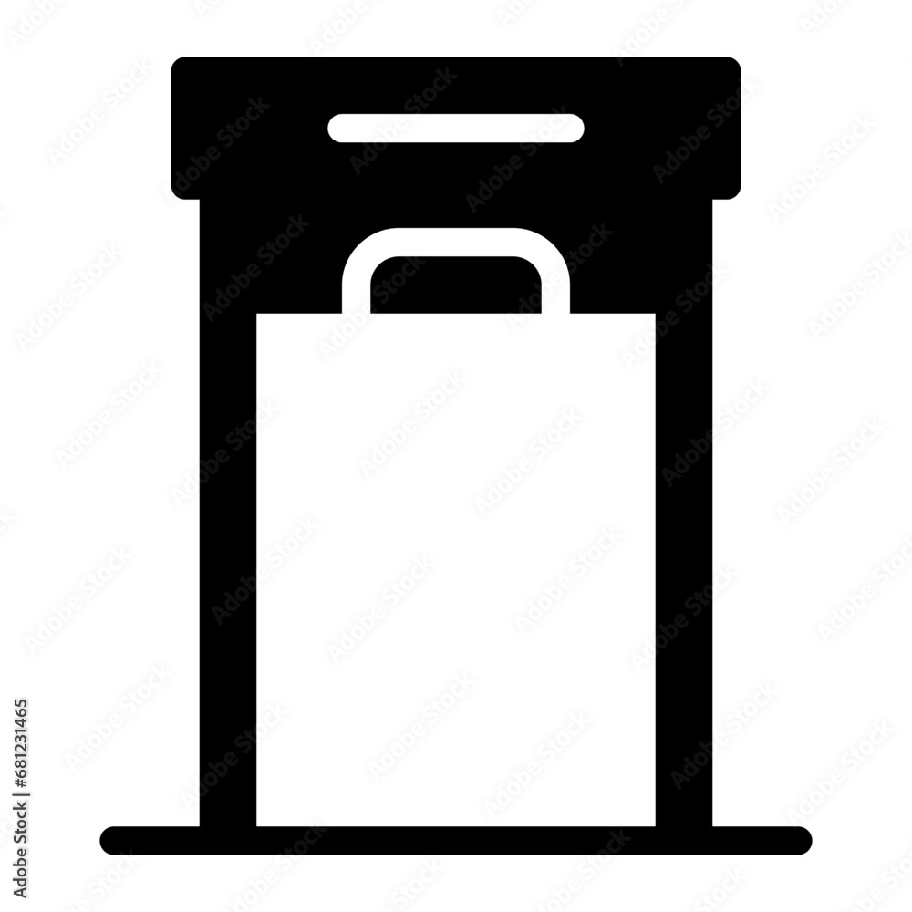 Security Gate black solid glyph icon Security Gate black solid glyph icon